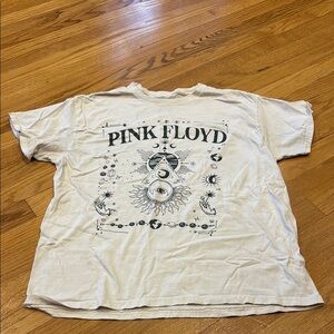 H&M Cream Pink Floyd Graphic Tee